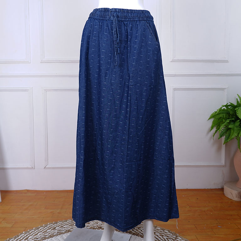 ROK PANJANG JEANS MOTIF