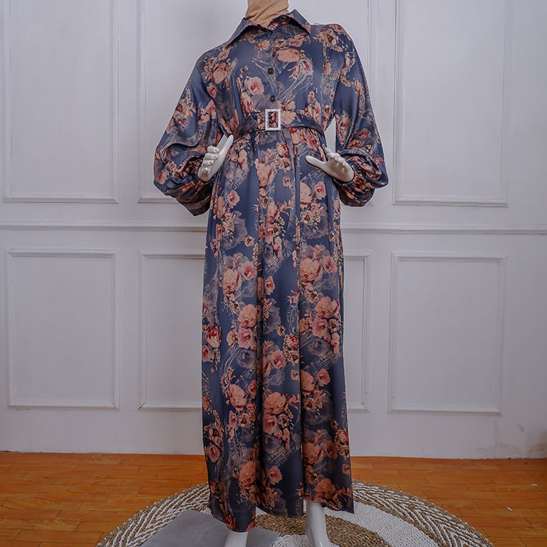 GAMIS PANJANG KATUN SILK MOTIF