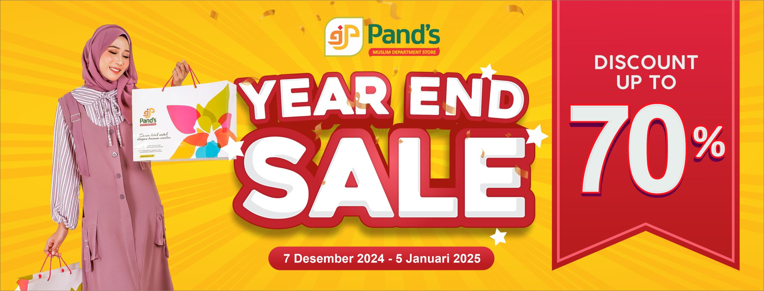 Nikmati Year End Sale Pand's Semarang : Diskon Hingga 70%!