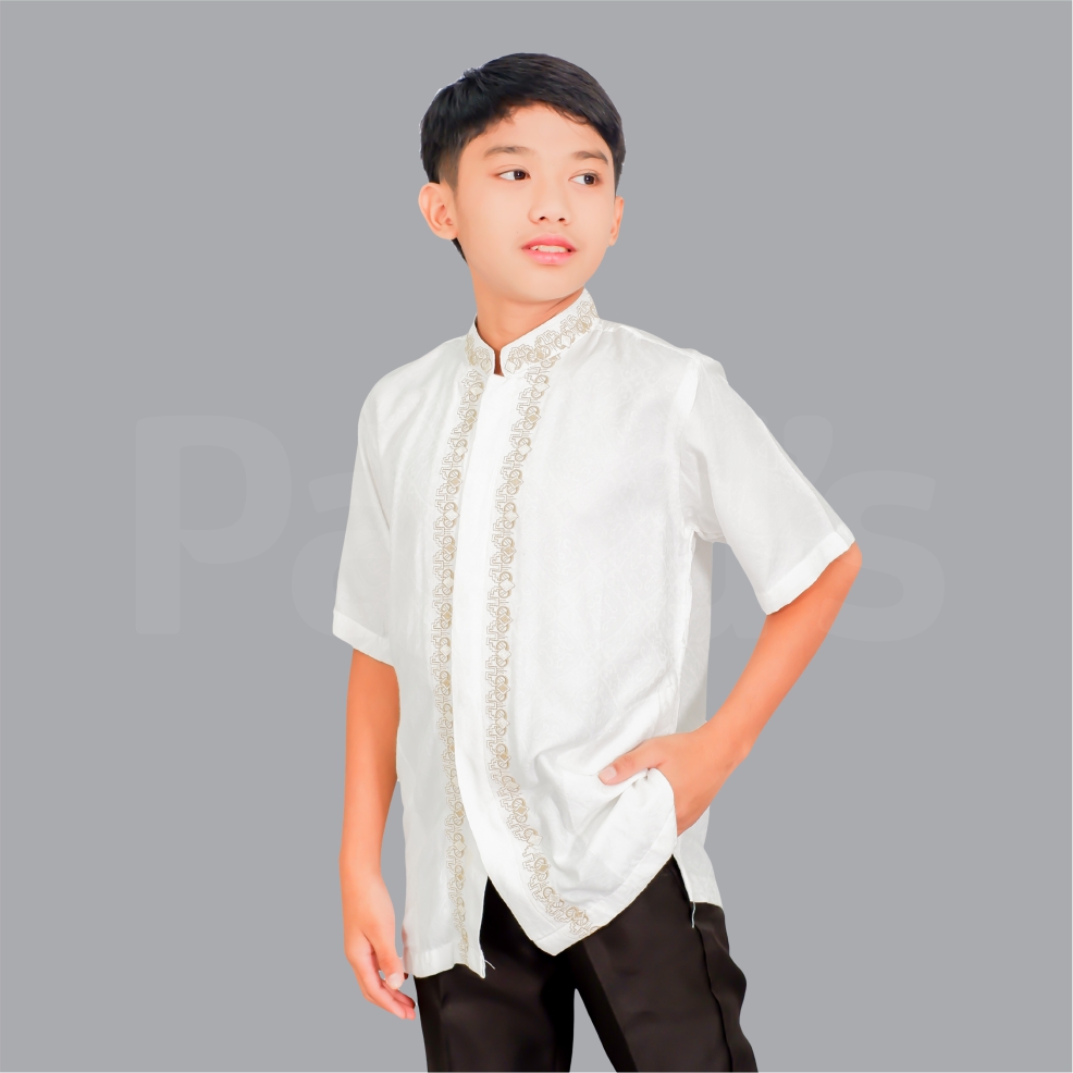 Koko Pands Pria Lengan Pendek Motif Etnik – Elegan, Ringan & Nyaman