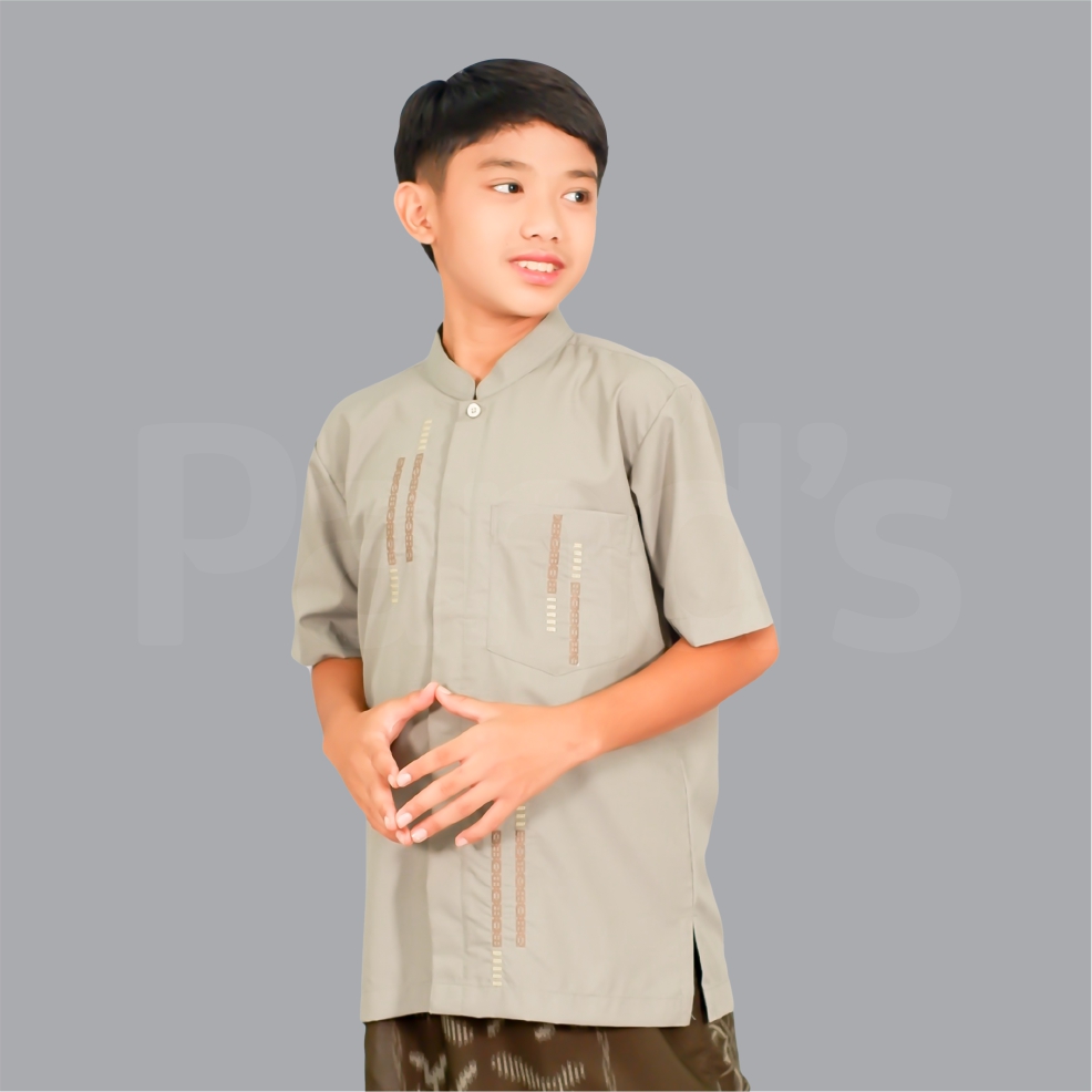 Koko Pands Pria Lengan Pendek Motif Etnik – Elegan, Ringan & Nyaman